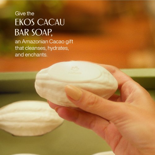 Natura Cacau Bar Soap Set - Moisturizing Cocoa Butter Soap for Dry Skin | Vegan & Nourishing - 4 Pack, 3.5 oz Each