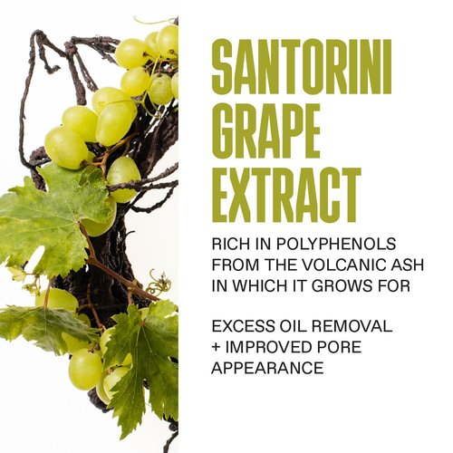 KORRES Santorini Grape Gel Face Moisturizer - Poreless Hydration with Hyaluronic & Salicylic Acid | 0.68 fl oz