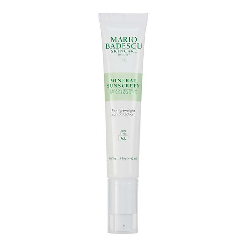 Mario Badescu Mineral Sunscreen SPF 30 - Reef Safe, Oil-Free Moisturizer with Zinc Oxide & Hyaluronic Acid | 1.5 Fl Oz