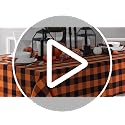 Autumn Leaves Fall Printed Tablecloth 60x144 Inches - Set of 1, Multicolor