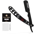 FEISIER Straight Razors for Men, Professional Straight Single Edge Razor Kit, Stainless Steel Barber Razor with 100 Replacment Blades,Premium Barber Razor for Men's Shaving Salon