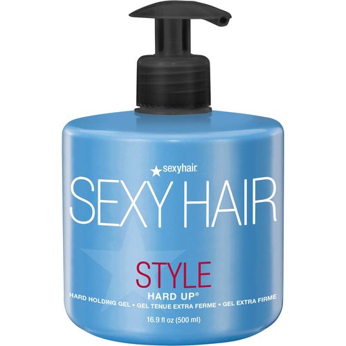 SexyHair Style Hard Up Gel - Extreme Hold Hair Gel for All Hair Types | Non-Flaking Formula