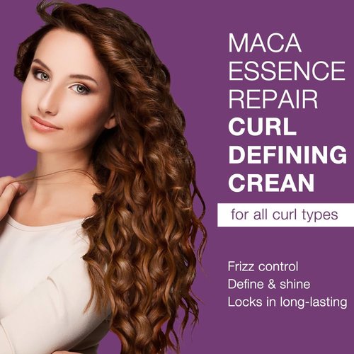 Karseell Curling Perfection Cream - Curl-Defining Essence for All Hair Types, Paraben-Free, 200ML (6.78oz)