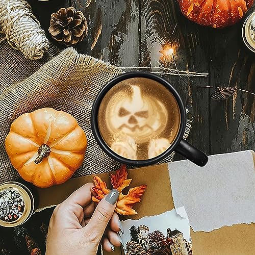 Black Halloween Ceramic Cauldron Mug 15oz Witch's Brew Coffee Cup - Tripod Design