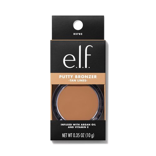 e.l.f. Putty Bronzer - Creamy, Highly Pigmented Formula for Long-Lasting Glow | Infused with Argan Oil & Vitamin E, 0.35 Oz