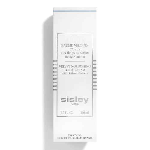 Sisley Paris Velvet Nourishing Body Cream - Non-Greasy Moisturizer for Very Dry Skin - 200 mL | Saffron & Honey Blossom Scent