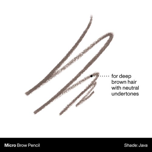 Morphe Micro Dual Eyebrow Pencil - Ultra-Precise Dual-Ended Brow Tool - Long-Lasting, Richly Pigmented Formula - Java (0.003 oz)