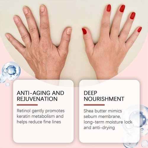 Regine Switzerland Retinol Hand Cream - Anti-Aging Formula with Collagen for Dry, Chapped Hands | 50g