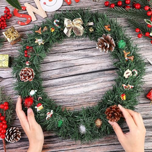 24 Pack 14 Inch Wire Wreath Frames for Holiday & Seasonal Decorations - Dark Green