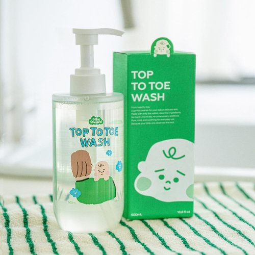 Skiennix Baby Wash & Shampoo - Tear-Free, Low pH Plant-Based Foam, Unscented, 16.9 fl. oz.