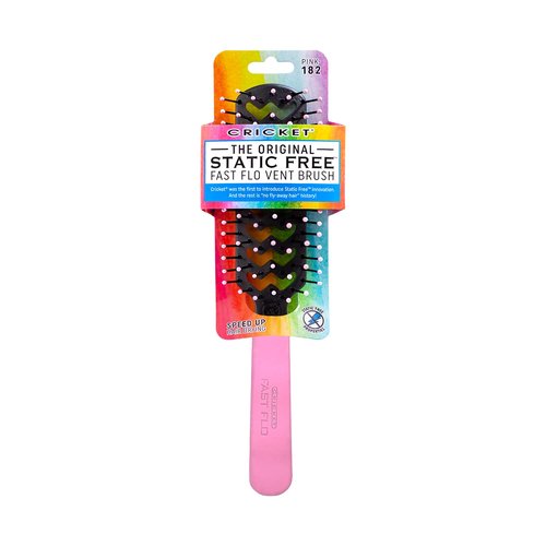 **Cricket Static Free Fast Flo Hair Brush - Detangling & Styling for All Hair Types | Light Pink**