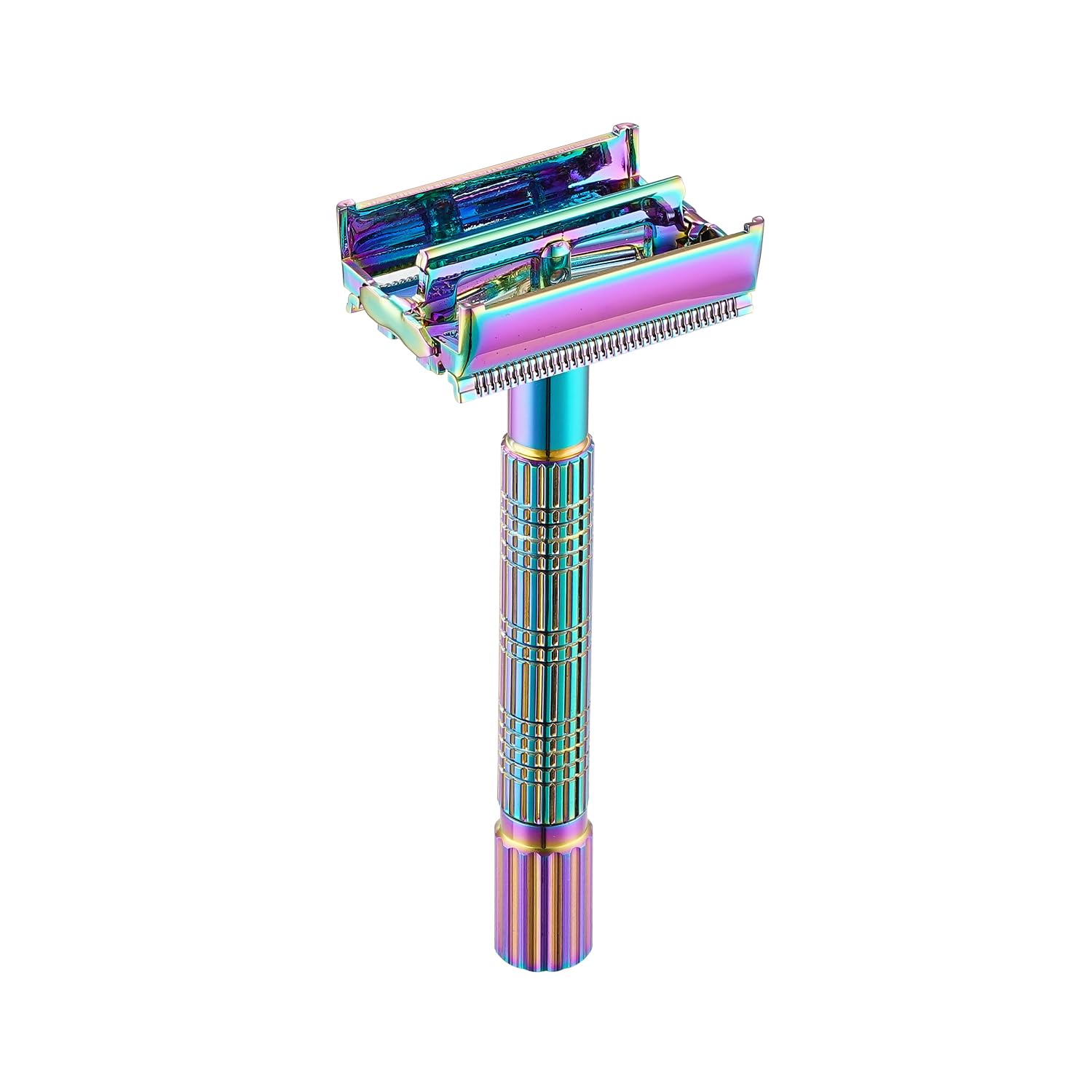 VIKINGS BLADE Safety Razor for Women + 5 Swedish Steel Blades. Quick Release Head, Double Edge. Smooth, Reusable, Recyclable (Model: Psyche)