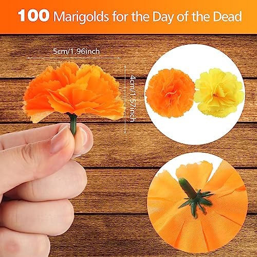 Artificial Day of the Dead Marigold & Rose Petal Set for Decorations - 3100 Pieces