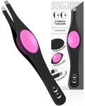 Cocos Precision Tweezers for Women Facial Hair - Stainless Steel Tweezers for Women and Men - Ideal for Eyebrow Shaping and Ingrown Hair Removal - Slanted Tips, Durable and Ergonomic Grip Design