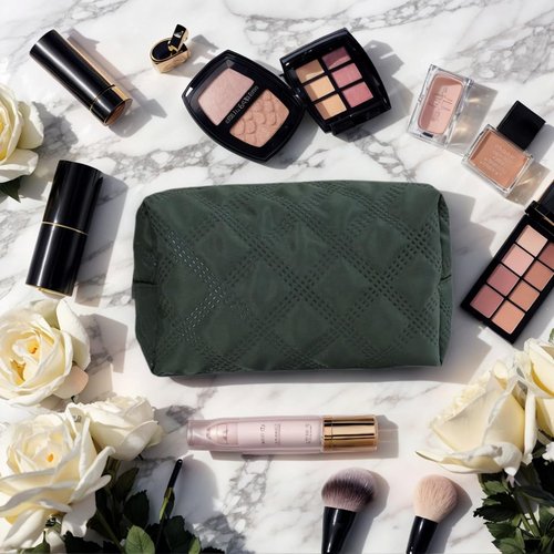 SnuggleNovaPack Water-resistant Cosmetic Bag Set,Multifunctional Travel Toiletry Organizer with 3 Pcs for Makeup, Toiletries and More (Green)
