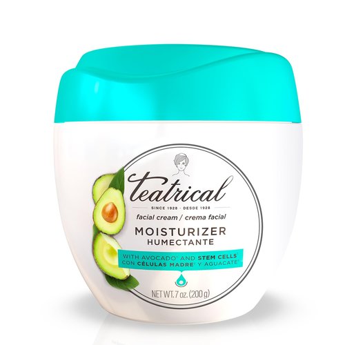 TEATRICAL Face Moisturizer with Avocado & Stem Cells, Moisturizing Face Cream for Women, Hydrating Day Facial Moisturizer, Stem Cell Cream, Skin Care for Face, 7 Oz