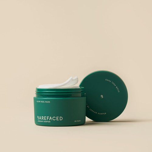 Barefaced Glow Peel Pads - Deep Exfoliating Face & Body Pads with 15% Glycolic Acid | 60 Count for Smooth Skin & Reduced Breakouts