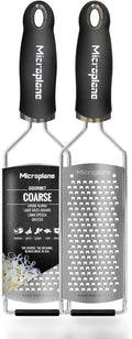 Microplane Gourmet Series Coarse Cheese Grater - Premium Silver Grating Tool, 1 Count