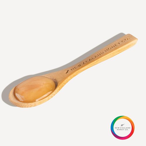 New Zealand Honey Co. Manuka Honey Bamboo Spoon - Eco-Friendly 4.7" (12cm) Size