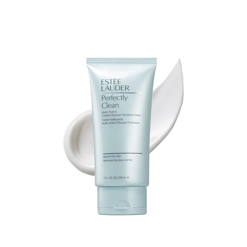 Estée Lauder Perfectly Clean Multi-Action Cream Face Wash & Moisture Mask - Ideal for Dry Skin, 5 oz