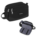 Txinrbaod Travel Toiletry Bag for Men Toiletry Bag Dopp Kit Water-resistant Shaving Bag Large Travel Toiletry Organizer Travel Essentials Black