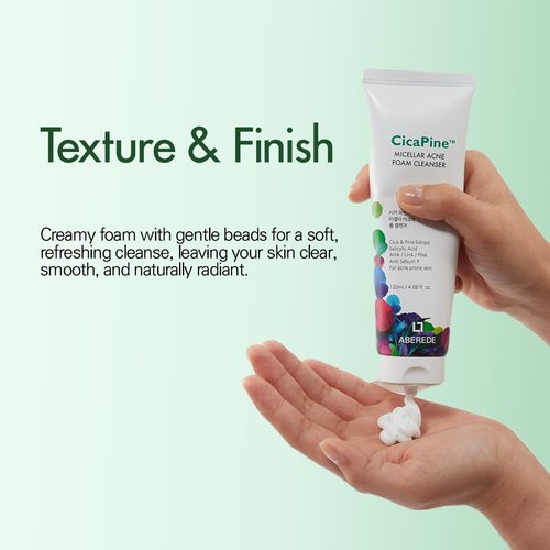 Cicapine Micellar Foam Cleanser - Gentle Cleansing Formula for All Skin Types | 4.06 fl oz (120ml)