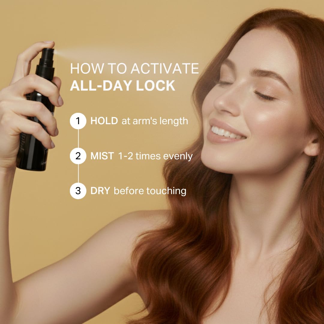 Y'OUR Silk Setting Spray: 16HR+ Makeup Lock | Smudge, Transfer & Water Proof | 2-in-1 Calming Mist with Vitamin E | Ultra Fine Mist | Alcohol-Free, Paraben-Free, Valentine's Day Gifts for Her