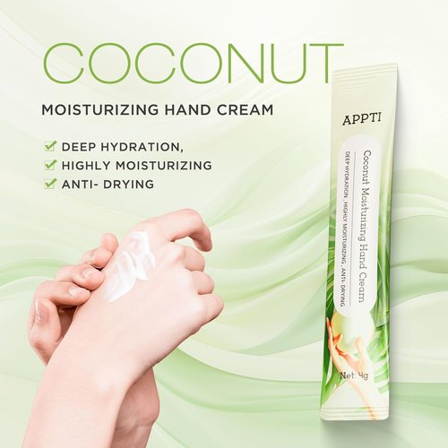 Regine Switzerland Moisturizing Hand Cream - Deep Hydration for Dry Hands | 80-Pack Coconut Scent