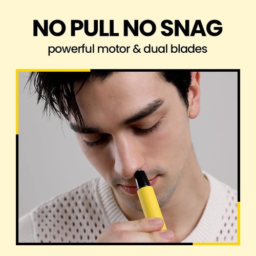 Purple Gorila/Gorilla Technique/Nose Hair Trimmer for Men, Rechargeable 4-in-1 for Eyebrow Fuzz Hair Removal, No Pull No Snag Grooming with High-Speed 10,000RPM Motor (3 Head)