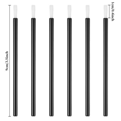 MBAIYO Disposable Brush Applicators, 100pcs PYO Cookie Paint Brushes Mini Nail Polish Brushes Disposable Applicators Makeup Lip Brush for Lipstick, Lip Gloss, Nail Polish, Cookies, Cleaning