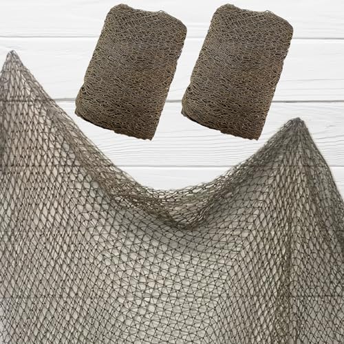 2 Pack 5x10 ft Real Fishing Net Decor Nautical Beach Party Wall Backdrop