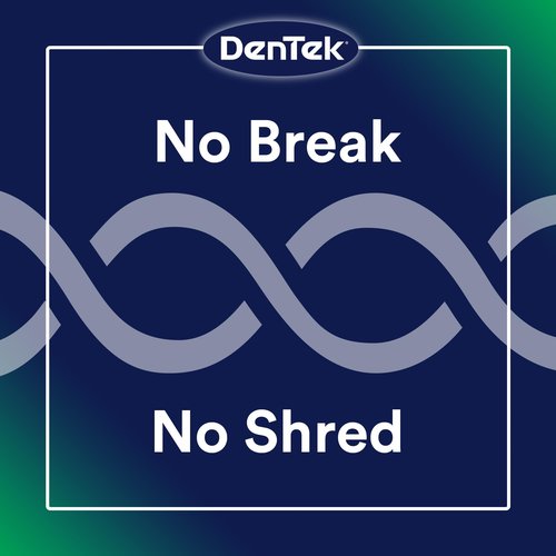 DenTek Advanced Clean Floss Picks with No Break & No Shred Dental Floss, Plaque Remover, 150 Count, Pack of 6