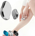 Epilators Crystal Hair Remover Natural Hair Eraser Reusable Painless Nano Glass Hair Removal Device Without Shaver Gentle Crystal Epilator and Exfoliator for Soft Silky Skin Silver