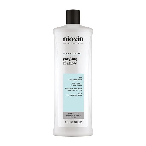 Nioxin Scalp Recovery Purifying Shampoo - Anti-Dandruff Formula for Itchy, Flaky Scalp | Pyrithione Zinc
