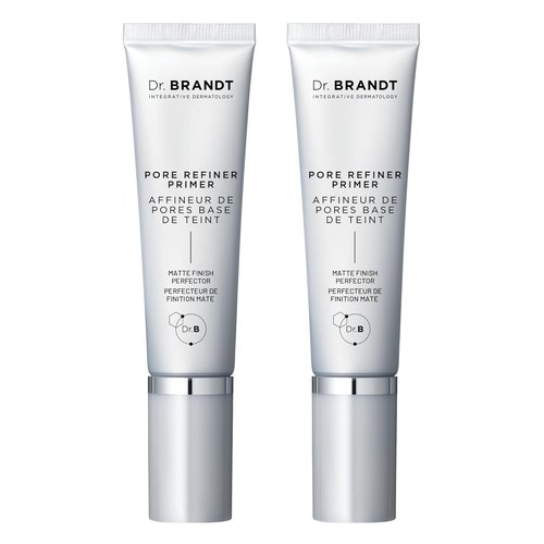 Dr. Brandt Pores No More Primer - Instantly Minimizes Pores, Absorbs Oil & Mattifies Shine - 1.0 fl oz, Pack of 2
