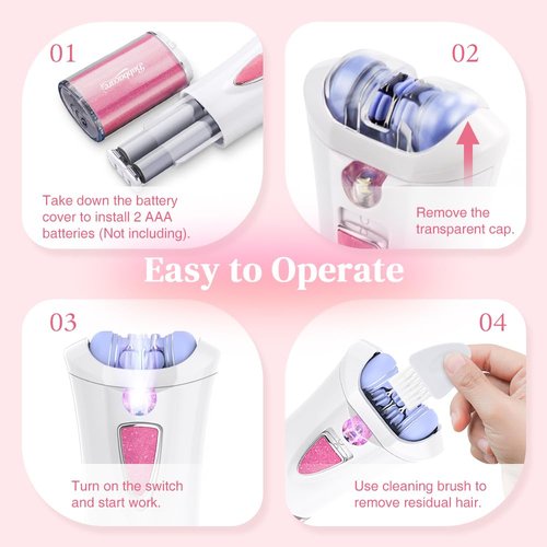 Facial Epilator Smooth Glide Epilator for Women Face Hair Remover Smooth Glide for Women Face Hair Removal Smooth Glide for Face Bikini Leg Arms