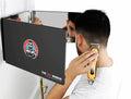 The 360 Mirror - 3 Way Mirror for Self Hair Cutting - Adjustable Trifold Barber Miror to Cut Your Own Hair - Tri Fold Self Haircut System for Men and Women Braiding - Three Sided Miror for Haircuts