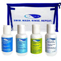 TRISWIM Travel Set - 2oz Chlorine Removal Shampoo, Conditioner, Body Wash & Lotion | Eliminates Chlorine & Odors