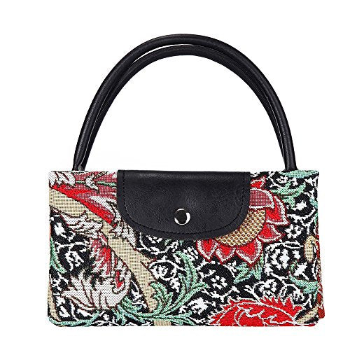 Signare Tapestry Foldable Tote Bag Reusable Shopping Grocery Bag - The Cray