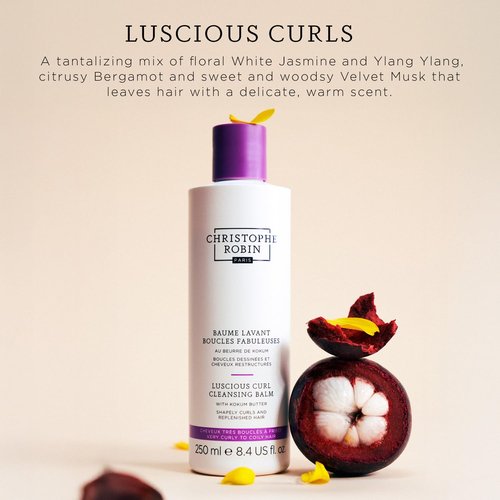 Christophe Robin Luscious Curl Cleansing Conditioner - Chia Seed Oil for Wavy to Softly Curled Hair | 8.4 fl. oz