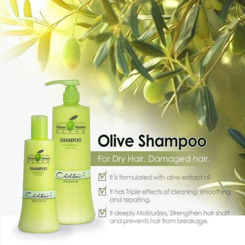 Chihtsai Volume Moisture Olive Shampoo (17oz/500ml)