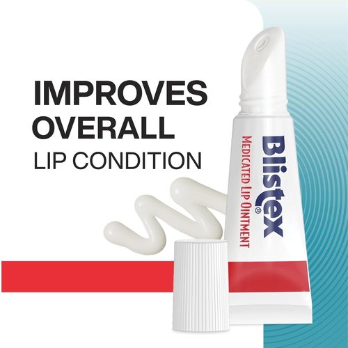 Blistex Medicated Lip Ointment - Relieves Cold Sores & Heals Chapped Lips | 0.21 Oz Tube, 3 Count