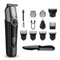 Mens Hair Clippers, Cordless Beard Trimmer Set Waterproof Versatile Nose Hair Trimmer for Men Temple, Groin, Nose, Ear Hairs, Hair, Beard, Body Professional Manscaper Rechargeable Shaver Man Gift
