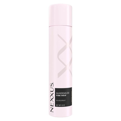 Nexxus Hairspray - Maxximum Finish Firm Hold with STYLEPROTECT Technology - 10 oz | Pink Hair Styling Solution