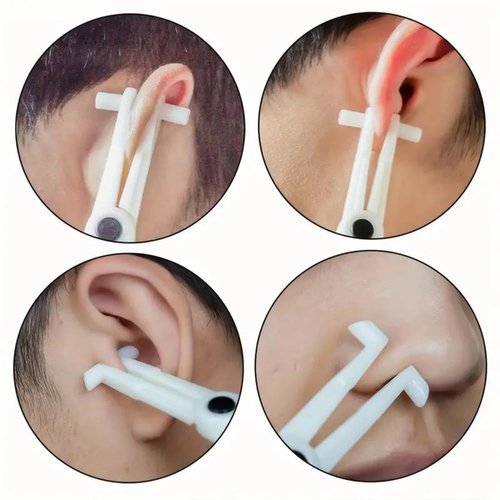 Piercing Clamps 25Pcs Piercing Forceps Septum Forceps Clamps Septum Slotted Disposable Piercing Clamps for Ear Nose Lip Navel Tongue Septum Belly Piercing Kit Piercing Tools