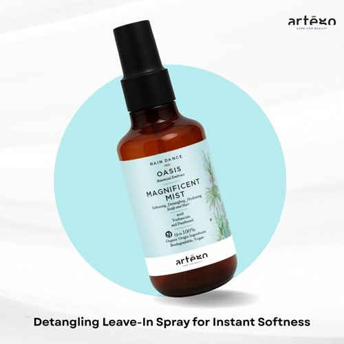 Artègo Rain Dance Oasis Mist - Leave-In Detangling & Moisturizing Hair Spray (5.1 oz) | Anti-Frizz, Shine & Softness