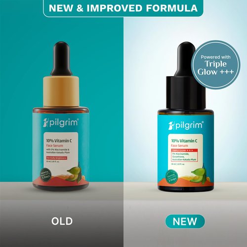 Pilgrim 10% Vitamin C Face Serum - Anti-Aging Formula with 5% Niacinamide & Kakadu Plum | 1.01 Fl Oz (30ml)