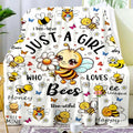 Bee Plush Throw Blanket for Adults Kids Teen Girls Boys 80x60 Variation of THIS listing