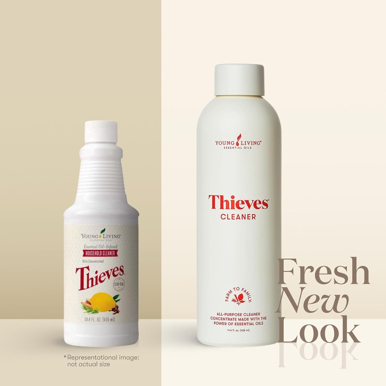 Thieves Household Cleaner - Plant-Based Multi-Surface Solution with Essential Oils | 14.4 oz for Home Cleaning