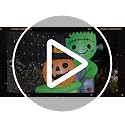 6.1FT Halloween Inflatable Frankenstein with Pumpkin Cart Outdoor Decor - Waterproof, LED Lights